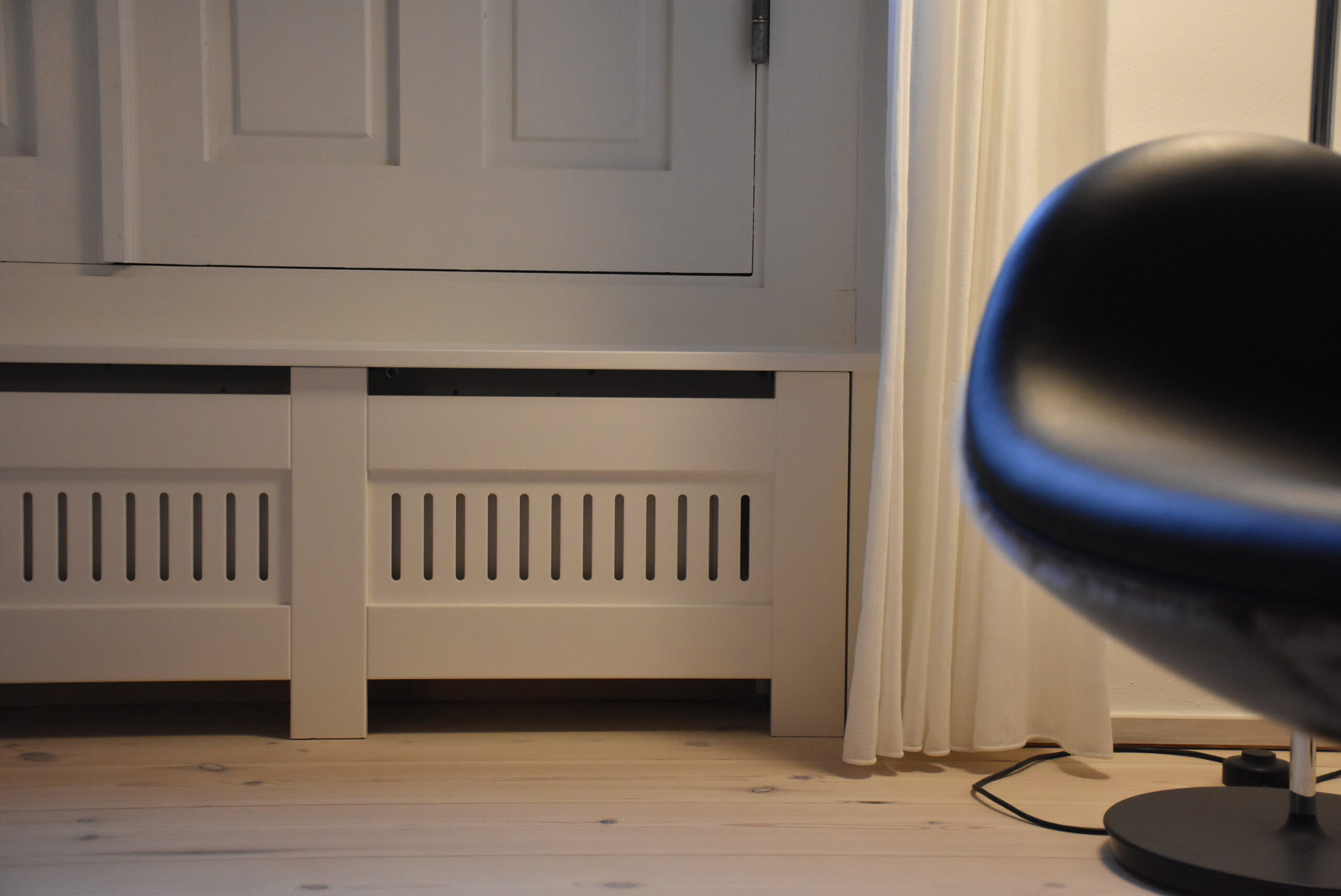 Indbyggede radiatorskjulere